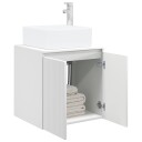  Vegghengt vaskeservant Hvit 53 x 35 x 63 cm Konstruert tre