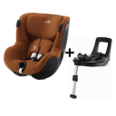 Britax  Dualfix iSense Bilstol 0-18 kg + Flex Base 5Z  Golden Cognac
