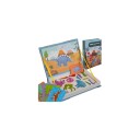 Magnetisk dinosaurpuslespill for barn