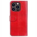 iPhone 15 Pro Max Lommebok-deksel med Magnetisk Lukning Rød