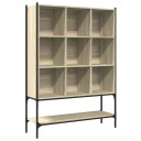 Bokhylle sonoma eik 102x30x141,5 cm konstruert tre 8721012402836