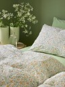 Høie of Scandinavia Clara Seersucker Bed Set - Green - 140X200/50X70
