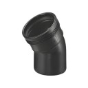 Wavin Wafix 30° 40mm Vinkelbend for Avløp - Hvit Plast