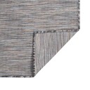 vidaXL Utendørs flatvevd teppe 100x200 cm brun og svart