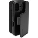 Decoded Lær Lommebok-Etui med Avtakbar Funksjon til iPhone 16 - Svart