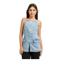 Armani Exchange Dame Topper Blå XS,