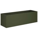 vidaXL Hageblomsterpotte Olivengrønn 80 x 30 x 30 cm Kaldvalsestål