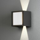 Konstsmide Cremona vegglampe opp/ned/fram 3x3W High Power LED grå. 7946-370