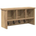  Vegghengt kleshenger artisan eik 50 x 16 x 26 cm Konstruert tre