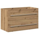 Vidaxl Badeservantskap artisan eik 80x38,5x48 cm konstruert tre 862534