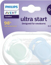 Philips Avent Ultra Start Smokk 0 2 mnd blå/grønn 2 stk.