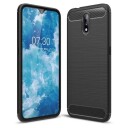 INCOVER Nokia 2.3 Brushed Karbon Fibre Plastdeksel Svart