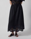 Malina Chara Broderie Anglais Maxi Skirt Black 38