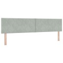  Box Spring Seng med Madrass Lys Grå 200x200 cm Fløyel