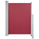 vidaXL Uttrekkbar sidemarkise 100x300 cm rød