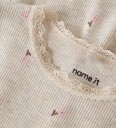 Name It Kjole   Rib   NbfLaurel   Peyote Melange   Name It   56   Kjole Beige Hvit Rosa