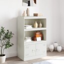  Skjenk hvit 67x39x107 cm stål
