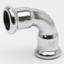 Altech CU Bend Pressfitting   Forkrommet med 2 Muffe 12mm / 45°