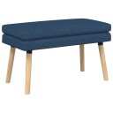 vidaXL Dobbel-lags benk Blå 80 x 40 x 47 cm Stoff