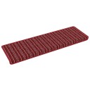  Selvlimende trappematter Stripete 15 pcs Rød 65 x 21 x 4 cm
