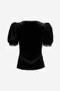 Love Lolina   Bluse Francis Velvet Top   Svart