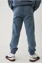 Ellos Collection   Sweatbukser med denimlook   Blå