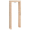 vidaXL Utendørs dusj 226 cm Massivt furutre og rustfritt stål Naturlig