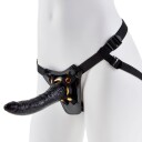 Fetish Fantasy Gold Designer Strap-On Sett 18 cm     - Svart