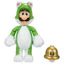 Nintendo Super Mario Figur – 10 cm – Katt-Luigi med Superbjelle