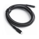 DACOTA PLATINUM USB-C (USB3.2) 20 GBPS 240 W KABEL 2 M, SVART