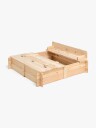 Woodlii Sandkasse med Lokk &  Benk