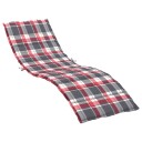 vidaXL Oxford stoff 100% polyester Rød Rutet
