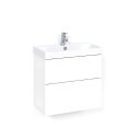 Macro Design Crown Servantskap 2 Skuff- med Light 70 Servant Hvit / 60cm Frame