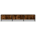  TV-benk røkt eik 210x35x41 cm konstruert tre 8721102922985