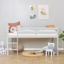 Hoppekids ECO Comfort  Halvhøy Loftseng 90x200 Dove Grey