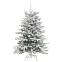  Kunstig sammensatt juletre Hvit 150 cm PE og PVC