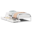  Sengeramme uten madrass hvit 90x200 cm heltre furu 8721102938207