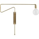 House Doctor Swing Vegglampe 70cm Messing