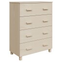 vidaXL Skjenk honningbrun 79x40x103,5 cm heltre furu