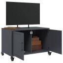  TV-benk antrasitt 68x39x43,5 cm kaldvalset stål