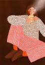 Woman With the Cup of Tea Poster Plakat / 40x50cm