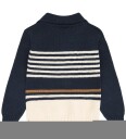 Hust and Claire Genser   Strikk   HCPelle Stripe   Blues   Hust and Claire   2 år (92)   Genser Brun Hvit Marineblå