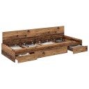  Sengestamme med hodegjerde Gamle tre 80 x 200 cm Konstruert tre