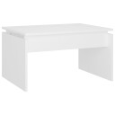 vidaXL Salongbord hvit 68x50x38 cm sponplate