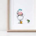 Poster Tails Sjørøverbamsen 30x40 cm