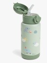Done By Deer Insulated Straw Bottle Playground Green 340 Ml Green