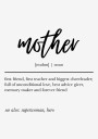 Mother Definition Print Plakat Plakat / 70x100cm