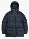 Rains Alta Long Puffer Cargo Jacket Blå XL
