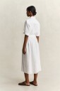 GANT Linen Ss Shirt Dress White 40