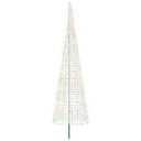 vidaXL Juletrebelysning med spyd og flaggstang 500 cm 1534 LED-lys